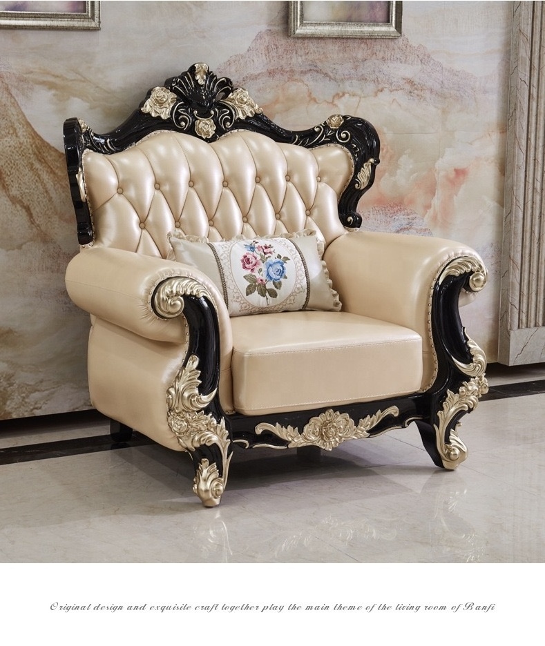 Latest Designed Luxury Wedding Furniture Gold Color L-shaped Wedding Leather Sofa