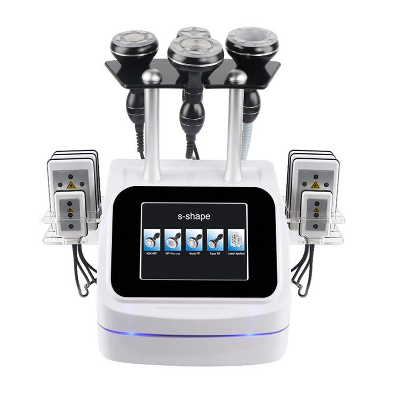 Professional 9 in 1 cavitation 80K 40k ultrasonic S shape cavitation 30K vacuum rf body slimming machine For beauty salons