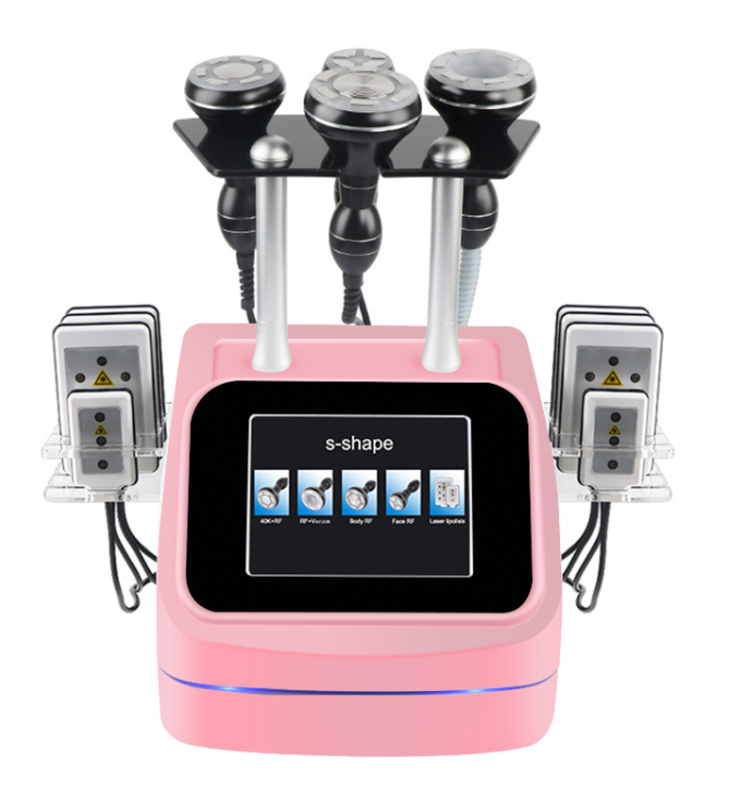 S shape cavitation 25K 40K Lipo laser 9 in 1 vacuum cavitation rf fat removal body slimming 80k cavitation machine