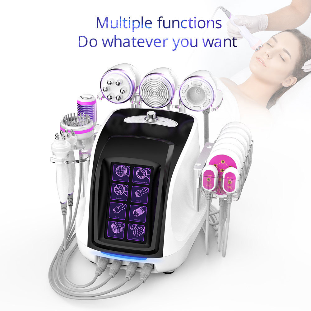 Body slimming vacuum cavitation 25K wrinkle remover skin tightening RF ultrasonic 9 in 1 s shape 30k 40k 80k cavitation machine