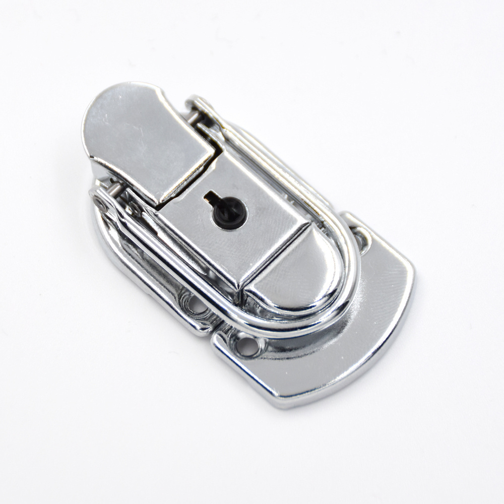 FAYSHING  Tool Box Buckle Aluminum Case Locks Hasp Latch with Key for Jewelry Box Suitcase, FS-1133