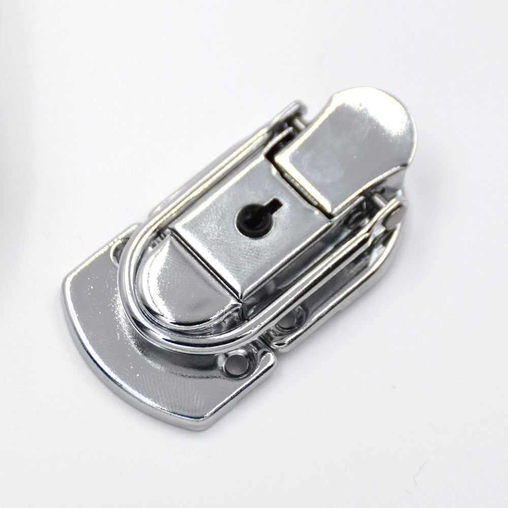 FAYSHING  Tool Box Buckle Aluminum Case Locks Hasp Latch with Key for Jewelry Box Suitcase, FS-1133