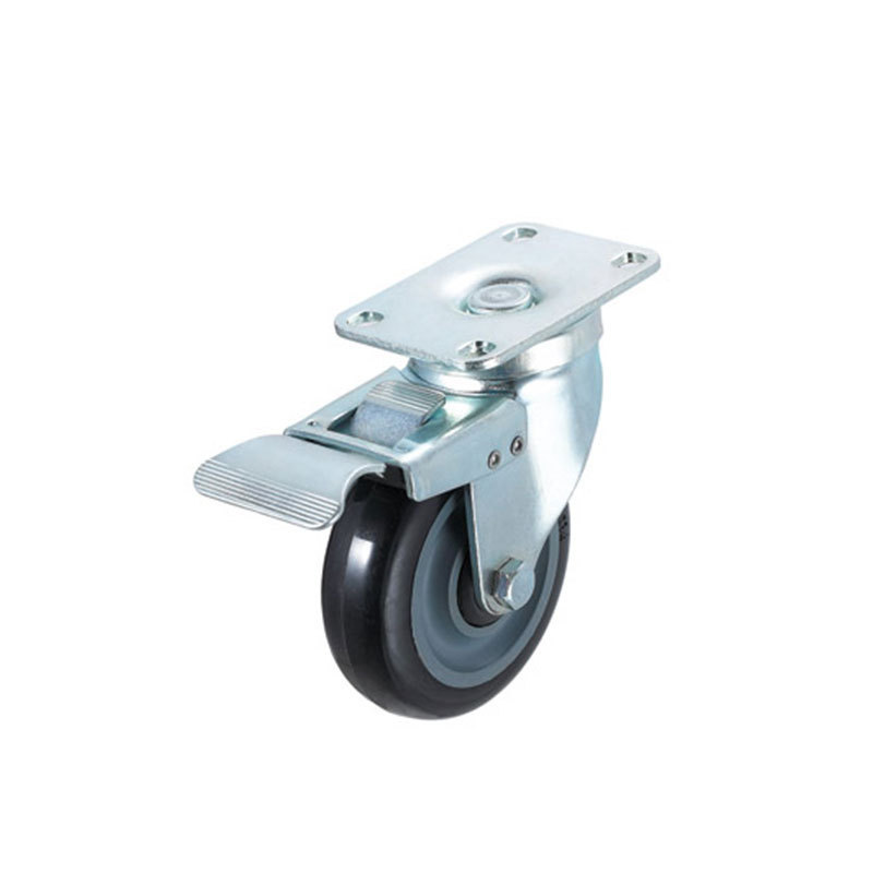 Galvanized Industrial Trolley Casters Wheels Heavy Duty Cast Iron Castor Wheel