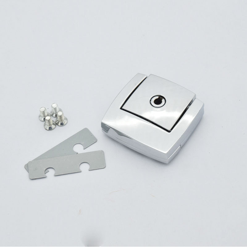 FAYSHING Leather jewelry box hardware with key lock latch suitcase chest trunk latch clasp FS1077