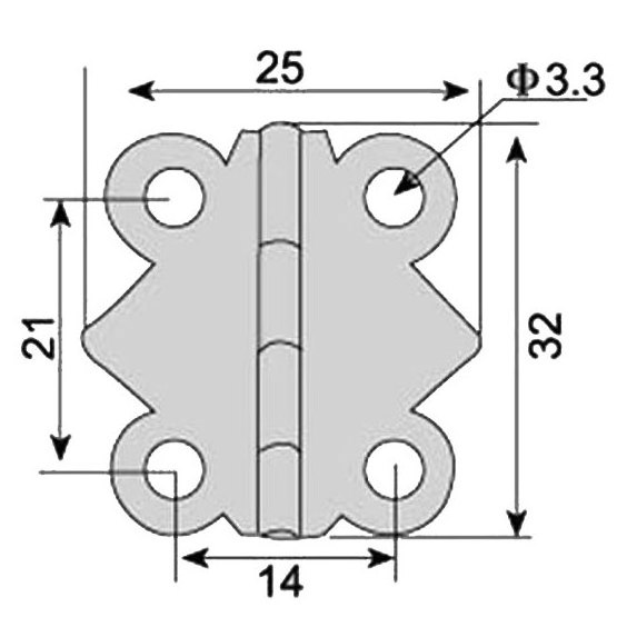 jewelry box hinges small concealed hinges 180 degree 26 x 24mm FS5004