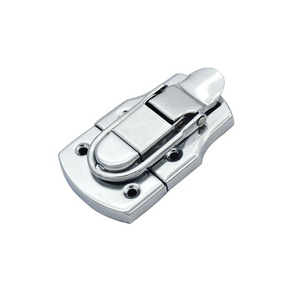 FAYSHING Chrome Drawbolt Closure Latch for Guitar Case or musical cases, 72.5x 45mm FS1002