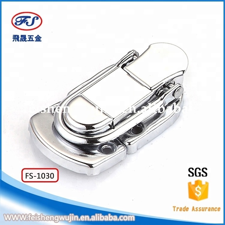 FS-1030 Silver draw latch hardware Lock Latch for Jewelry Case Boxes