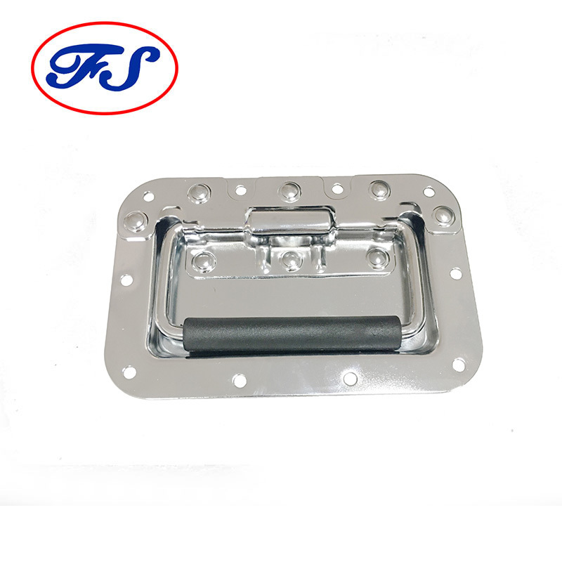 Spring Loaded Recessed Handle  Butterfly Latch Chest Spring Handle for Flight Road Case Chest Hardware FS-2065