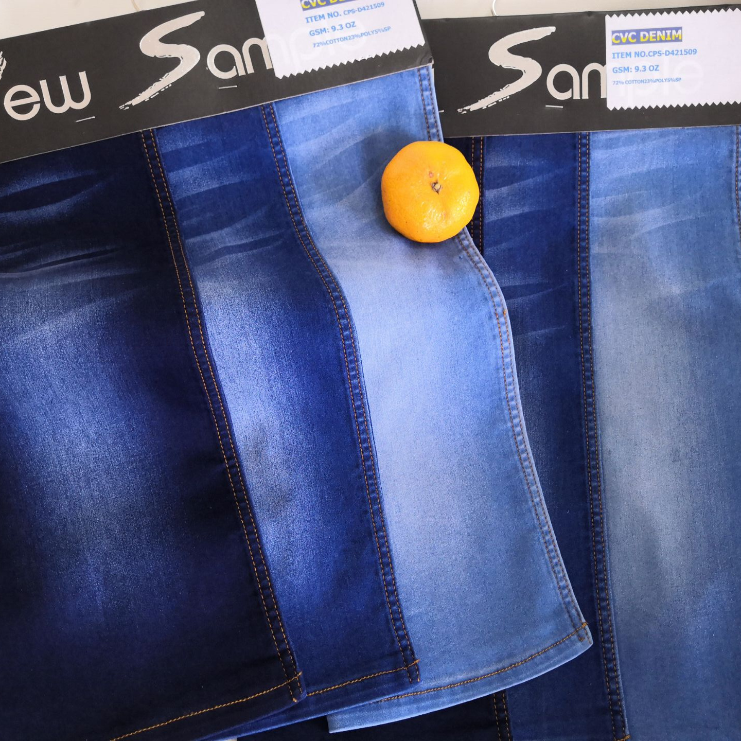 TC 72%Cotton 23%Poly 5%Spandex Printed Cotton Spandex Denim Fabric Jean Fabric