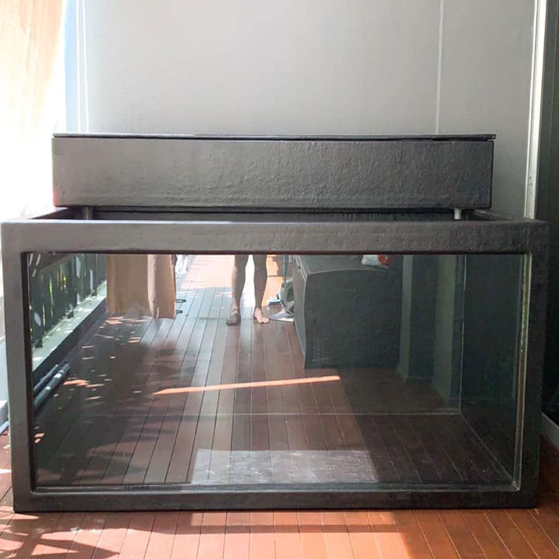 Luxury modern indoor large commercial fiberglass glass tank fish biggest 1000liter cleair water aquarium koi fish tanks