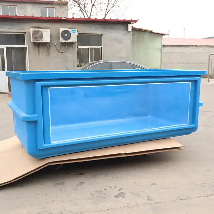 wholesale aquaponic large fish tank live fish transport 6000 tilapia fiberglass pond window farm fish tank aquarium