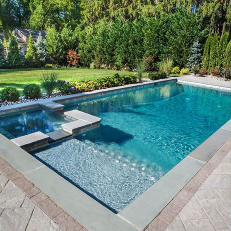 Low price large custom fibre glass ready swim pool and spa waterfall equipment complete set fiberglass swimming pool designs