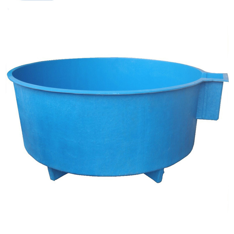 fishfrp Hot sale wholesale outdoor circular wide opening live fish transport water pumps desktop aquaponics fish tank