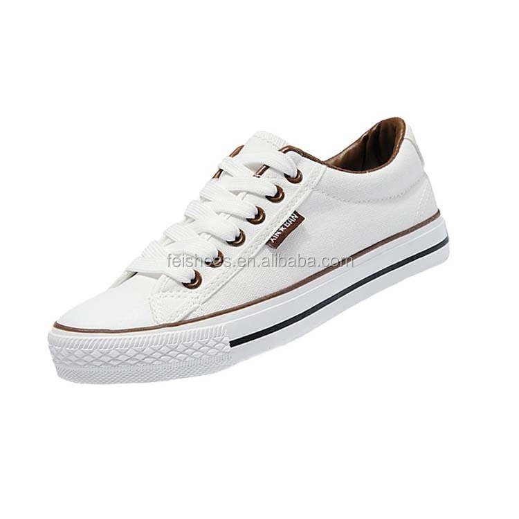 Women's Fashion Sneakers Casual White Tennis Walking Shoes Custom Canvas Shoes made in China