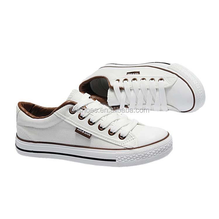 Women's Fashion Sneakers Casual White Tennis Walking Shoes Custom Canvas Shoes made in China