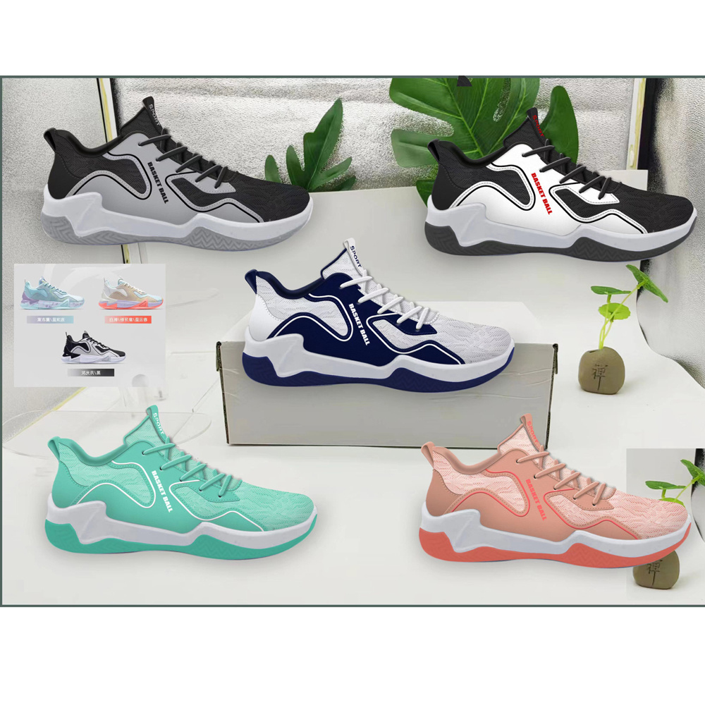 New Model Wear-resisting sports Shoes Fashion Custom Basketball Shoes Lace-up children Basketball Shoes