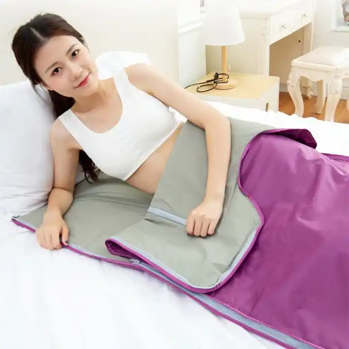 Promotional Professional Infrared Body Wrap Spa Desktop Sauna Blanket for Home Use Weight Loss Detox and Slimming