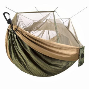 Camping Fabric Hammock with Mosquito Net 1-2 Person Outdoor Travel for Hiking