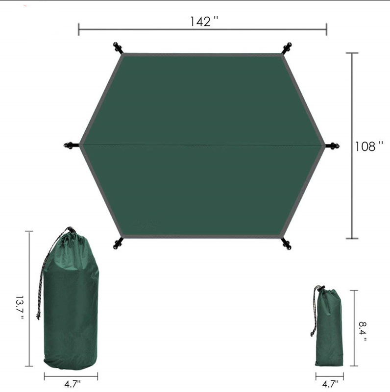 Waterproof RipStop Rain Fly Hammock Tarp Cover Tent Shelter