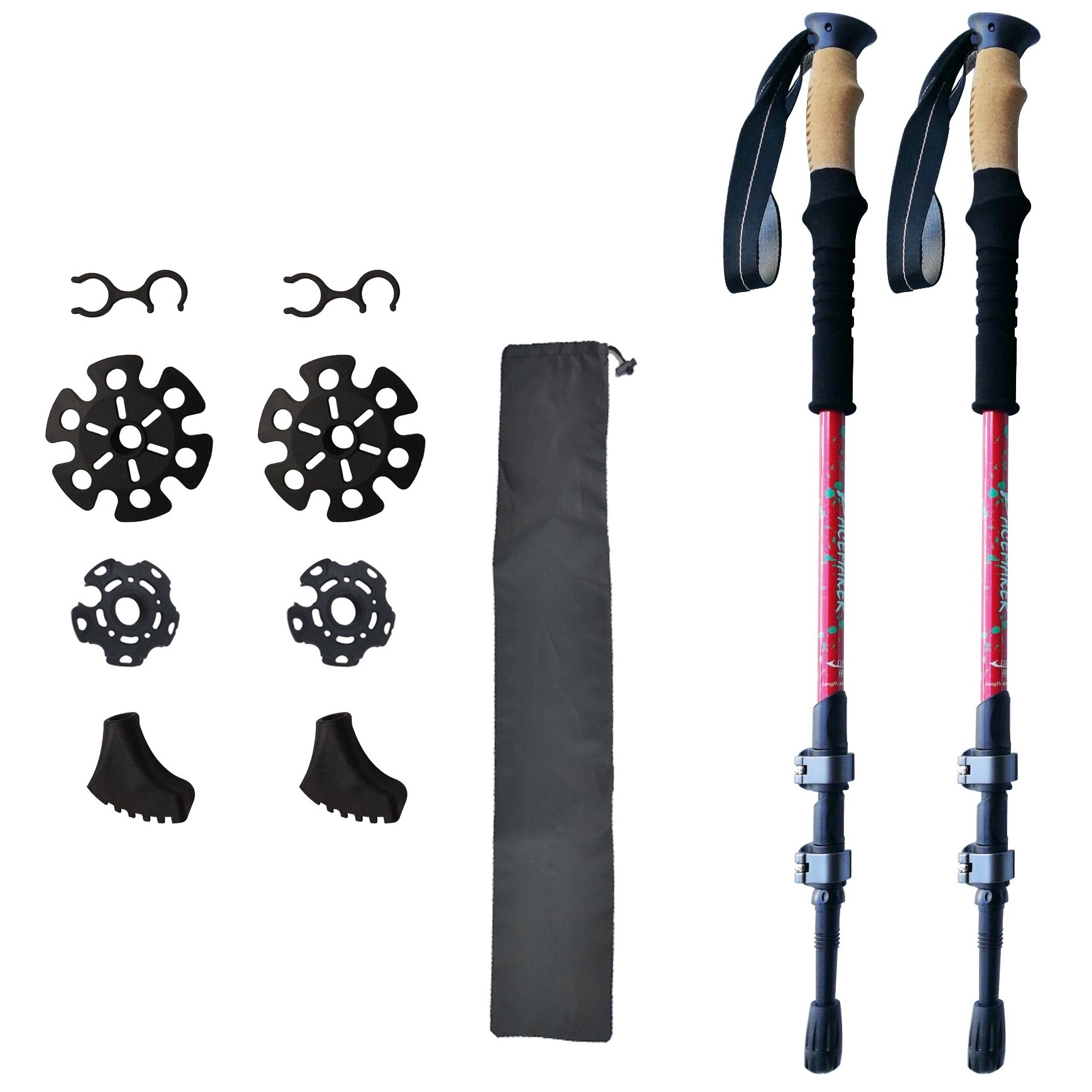 Bastones De Trekking Carbono Bastones Para Senderismo Adjustable Ski Hiking Trekking Poles Nordic Walking Climbing Sticks