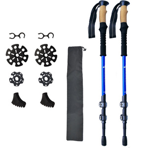 Bastones De Trekking Carbono Bastones Para Senderismo Adjustable Ski Hiking Trekking Poles Nordic Walking Climbing Sticks