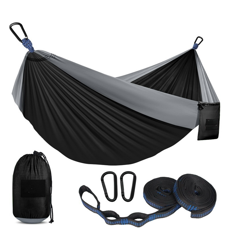 Camping Hammock Portable Outdoor Kids Hammock with 2 Tree Straps Two Person  Lightweight Hammock for Backpacking