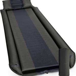 Sleeping Pad w/Armrest & Pillow - Rollover Protection - Self-Inflating Camping Mattress, Best Cot-Mats for Tent and Hammock