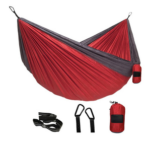 Outdoor Portable Strong Customized Parachute Nylon Camping Hammok/Hamock/Hamak/Hammock with Tree Strap