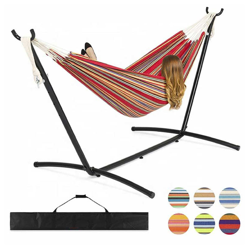 Outdoor Garden Leisure hammock Swing with Stand Camping Hammock Hanging Hammocks