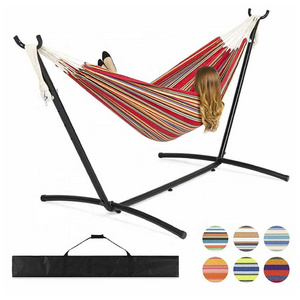 Outdoor Garden Leisure hammock Swing with Stand Camping Hammock Hanging Hammocks