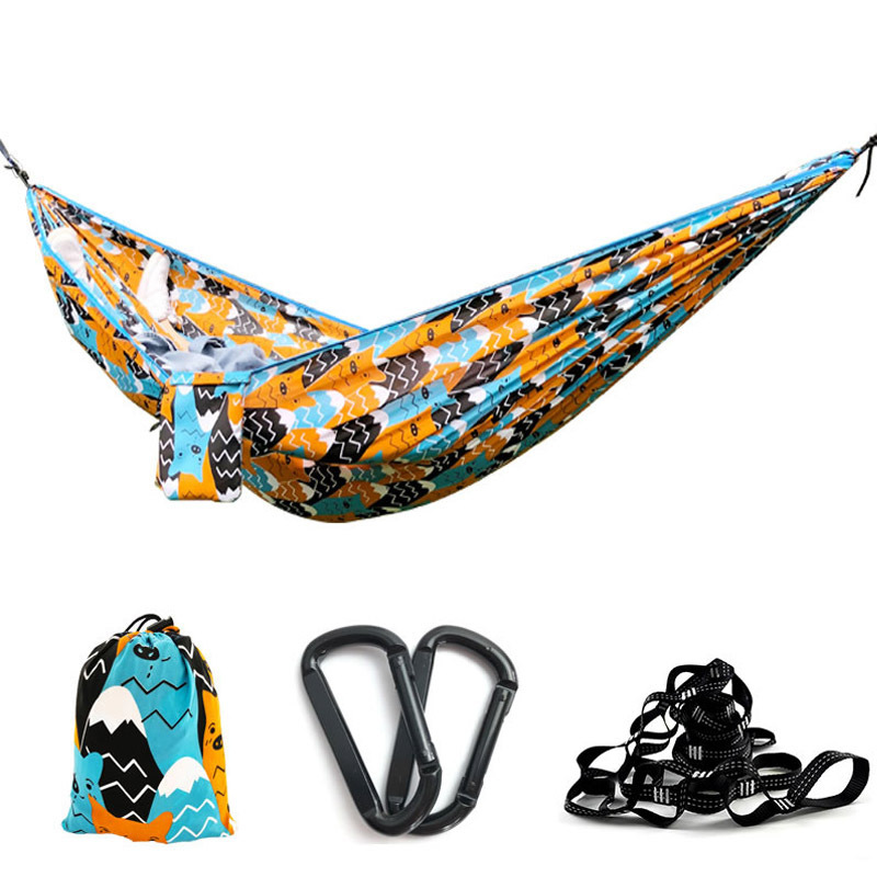 Custom Double & Single Travel Camping Lightweight Portable Garden Hammock Hanging Nylon Hammocks