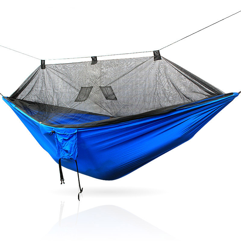 New Design Custom Portable Camping Mosquito Net Hammock  2 Person Folding Hammock