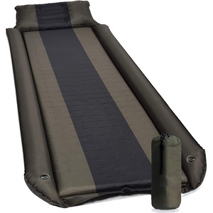 Sleeping Pad w/Armrest & Pillow - Rollover Protection Best Cot-Mats for Tent and Hammock Self-Inflating Camping Mattress