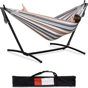 Persons Hammock Portable Hanging Camping Bed with Carrying Bag for Patio, Backyard