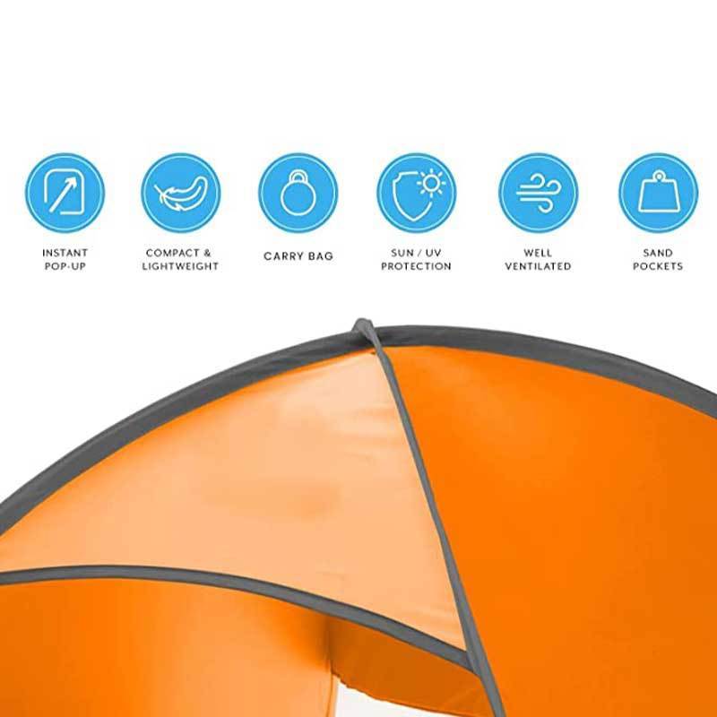 Pop-up Outdoor Camping Portable Sea Summer Anti Uv Water-resistant Beach Sun Shelter