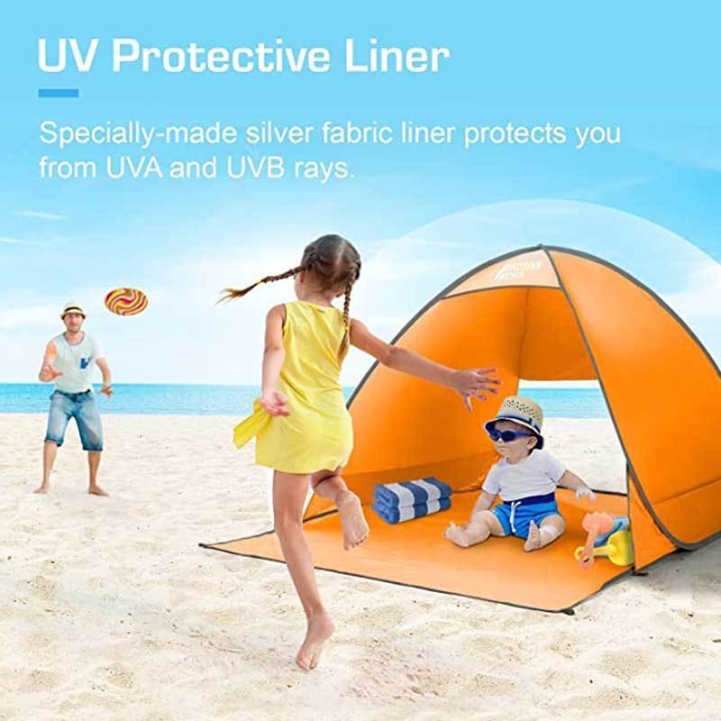 Pop-up Outdoor Camping Portable Sea Summer Anti Uv Water-resistant Beach Sun Shelter