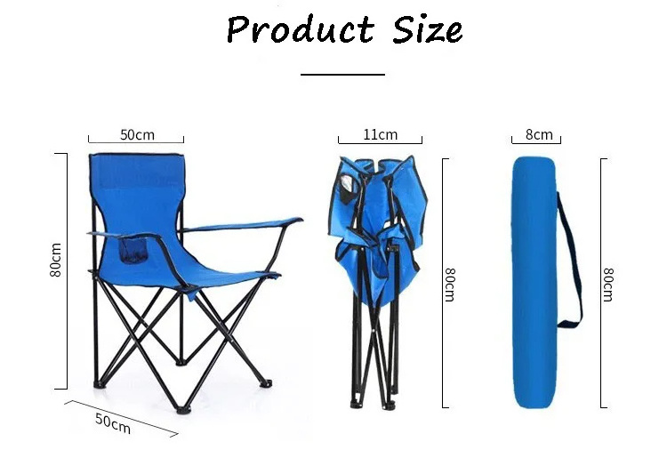 Feistel Design Logo Custom Printed Lightweight Outdoor Foldable Beach Fishing Chair Portable Backpack Hiking Camping Chair