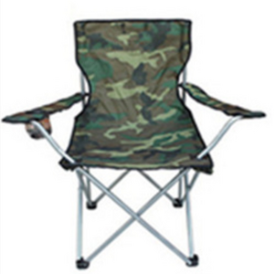 Ultra Lightweight High-back Folding Camping Collapsible Quad Padded Lawn Seat Chair with Armrest and Cup Holder