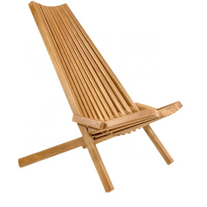 Outdoor Adjustable Deckchair Lounge Pillow Sea Deck Portable Solid Bamboo Wood Fold Beach Chair