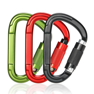 Factory Wholesale CE Certified Auto Lock 25KN Rock Climbing Rope Carabiners