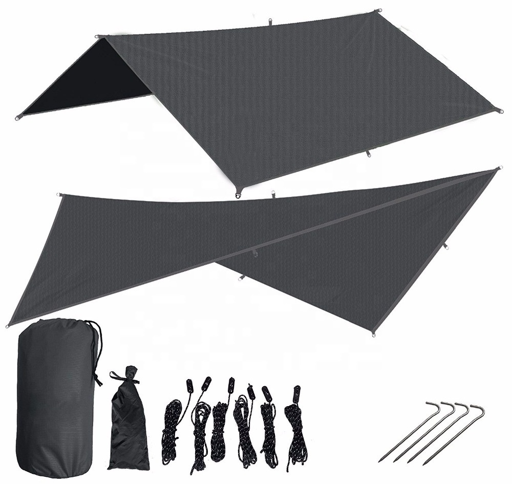 Easy Set Up Portable Hammock Tarp Shelter Made of Quality Lightweight Waterproof Tent Polyester