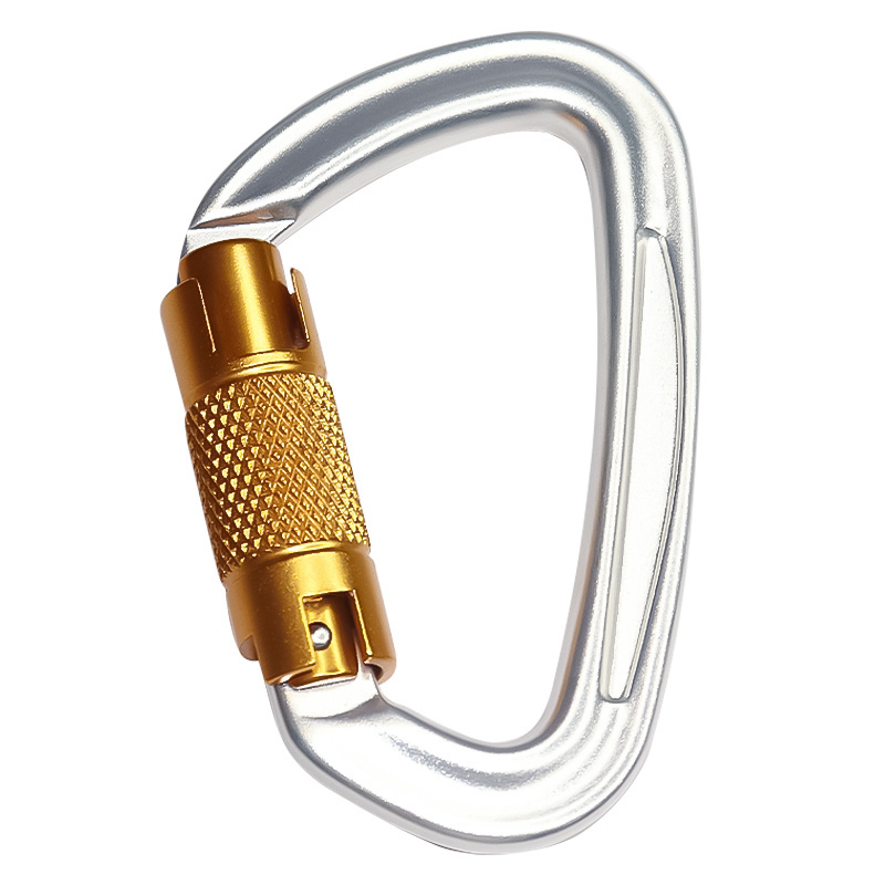 New arrived 23KN 25KN 27KN 30KN aluminum carabiner hooks Rock climbing master lock mountaineering buckle Aluminum 7075