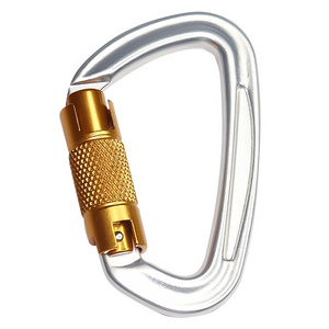 New arrived 23KN 25KN 27KN 30KN aluminum carabiner hooks Rock climbing master lock mountaineering buckle Aluminum 7075