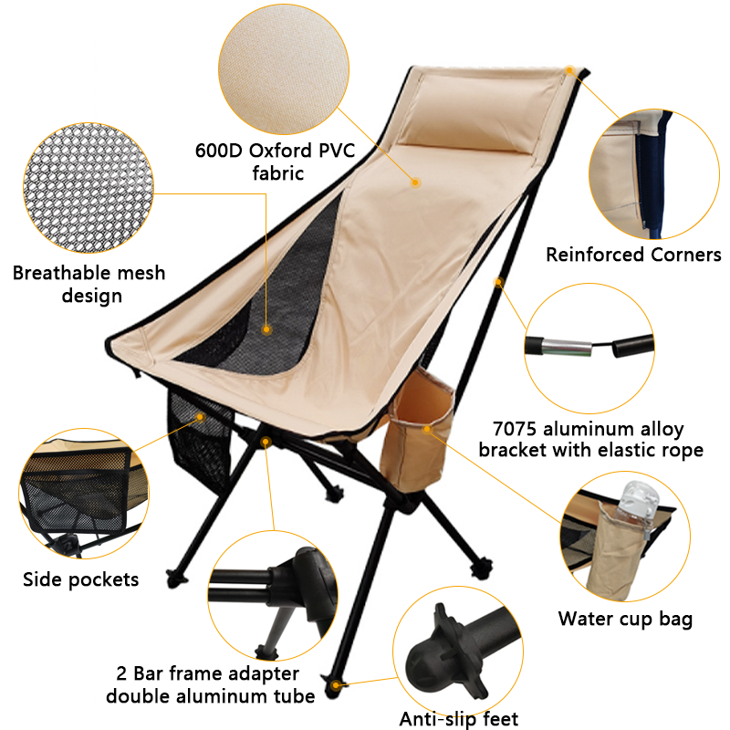 Outdoor aluminum alloy ultralight portable folding stool mazha camping fishing chair small seat beach chairs