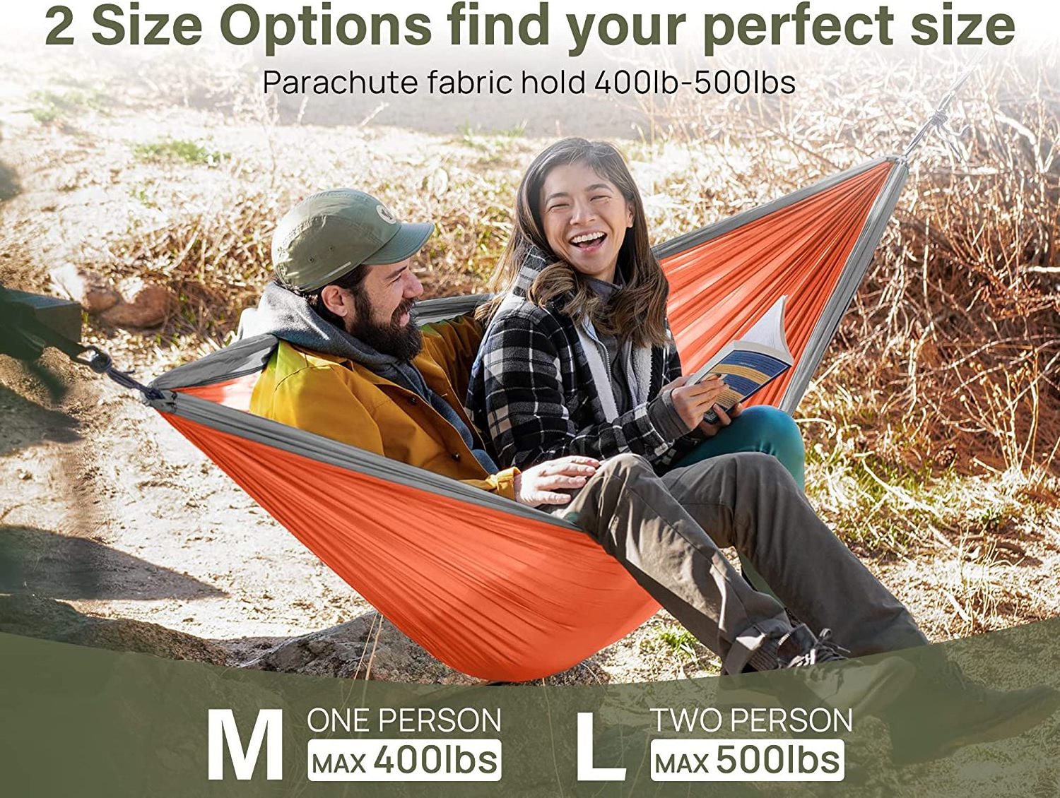 Low MOQ Outdoor, Indoor, Backpacking,Travel Single and Double Camping Nylon Hammock