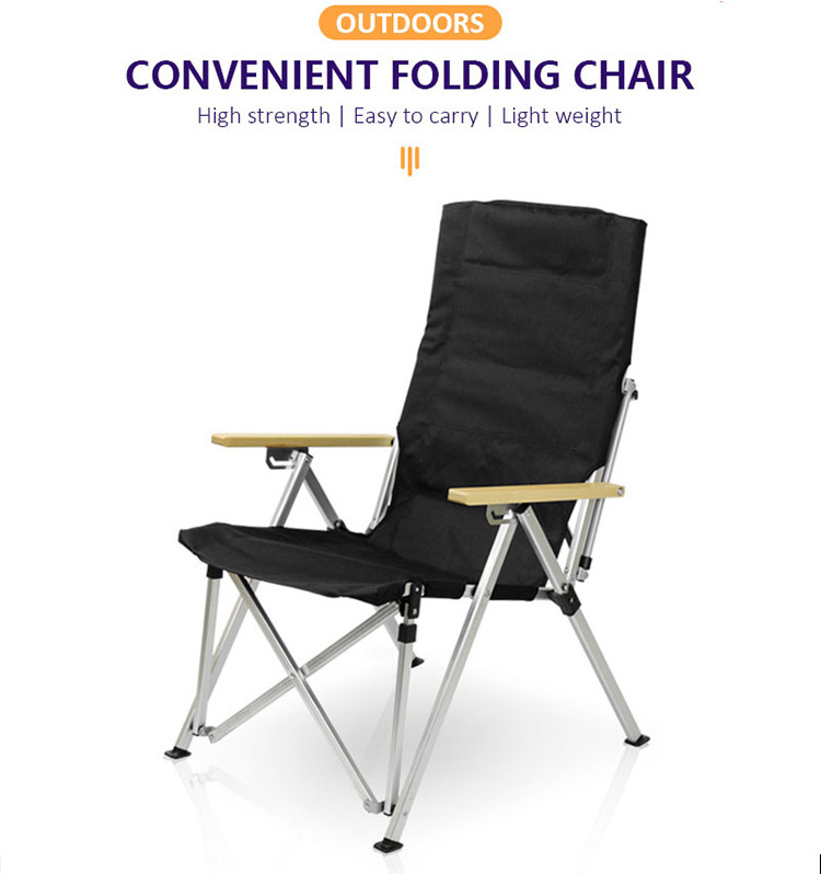 Outdoor Portable Metal Beach Folding Foldable Relax Camping Chair Manufacturers For Fishing Picnic