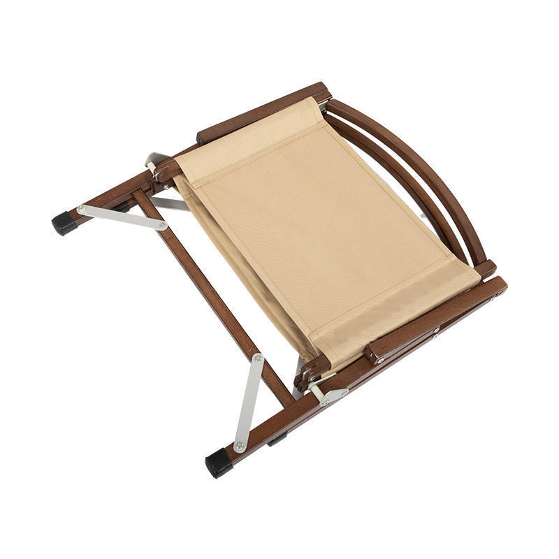 High Quality Solid Wood Kermit chair Outdoor Furniture Beech Foldable Chair Wooden Beach Chair For Camping