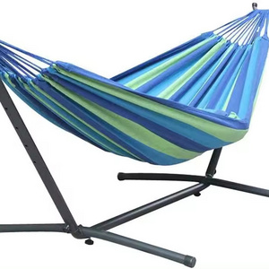 Hammock Comfortable Fabric with Space Saving Steel Stand Carry Bag for Camping Outdoor/Indoor