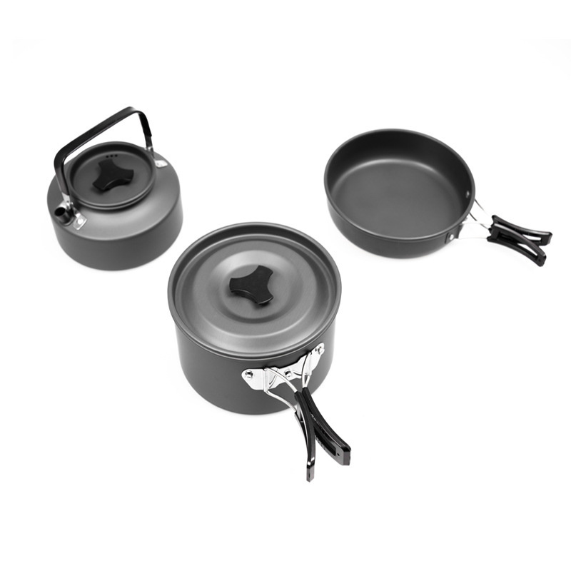 New Arrived High Quality Camping Cookware Mess Kit for Backpacking Gear for Outdoor Camping