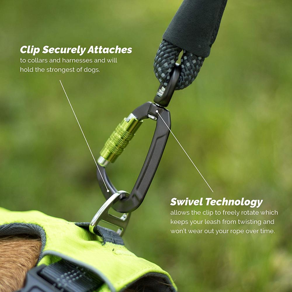 Factory price heavy duty Hiking Aluminum Carabiner Climbing Multi Tool 4KN Swivel Carabiner hook for Dog Leash